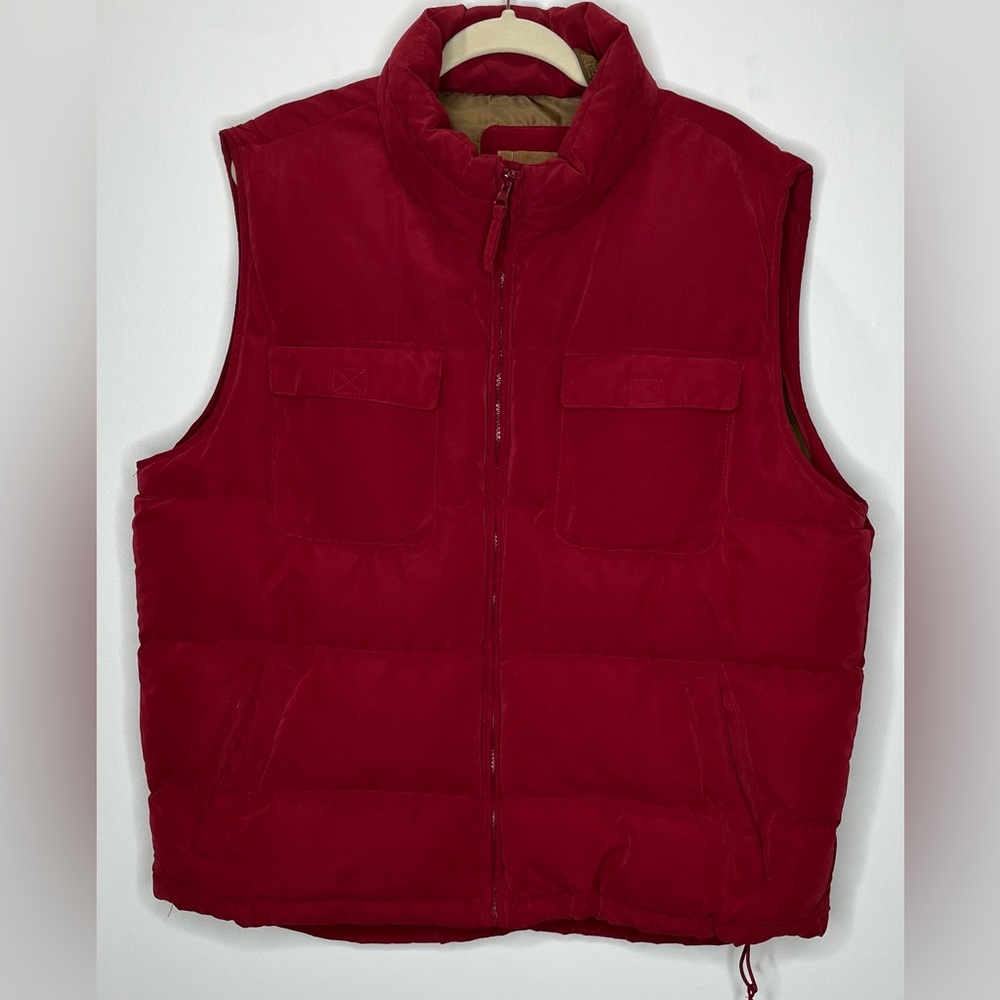 St. John's Bay Women's Burgundy Puffer Vest